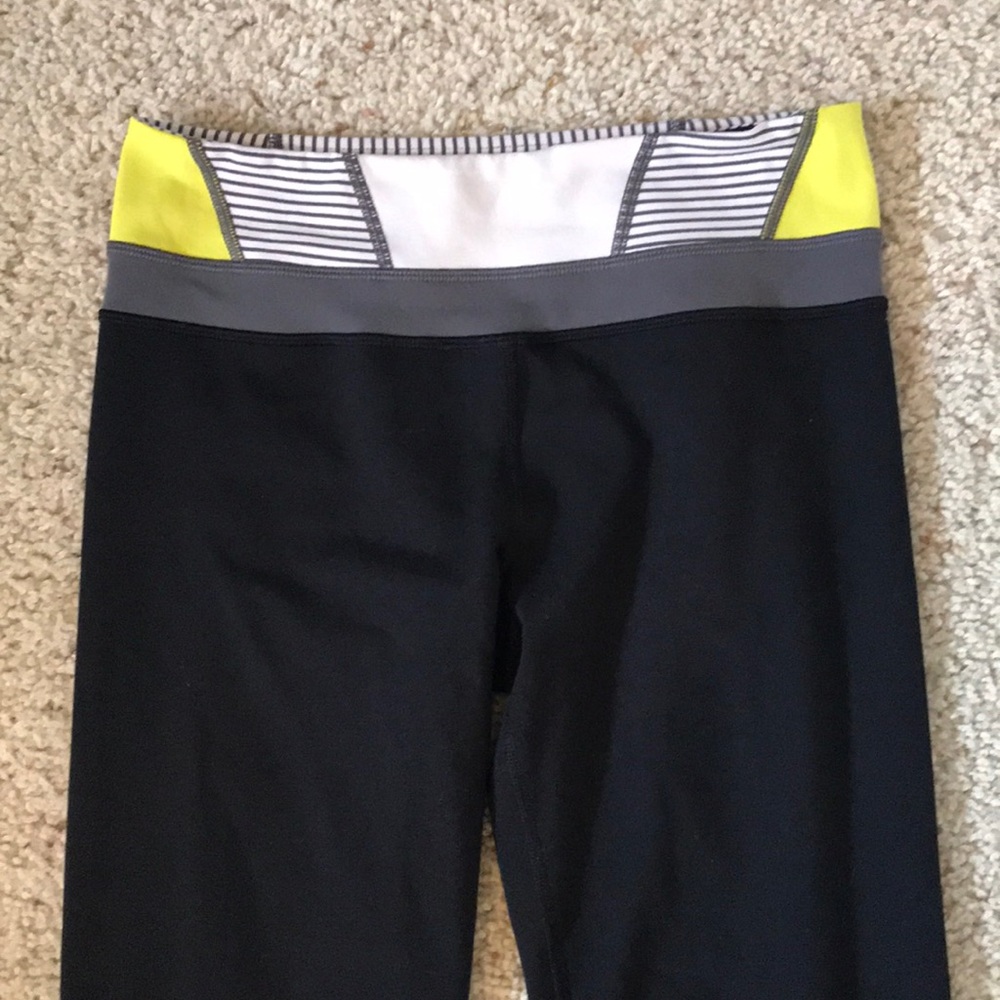 Lululemon Reversible Groove Yoga Pants.